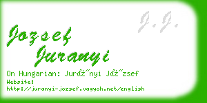 jozsef juranyi business card